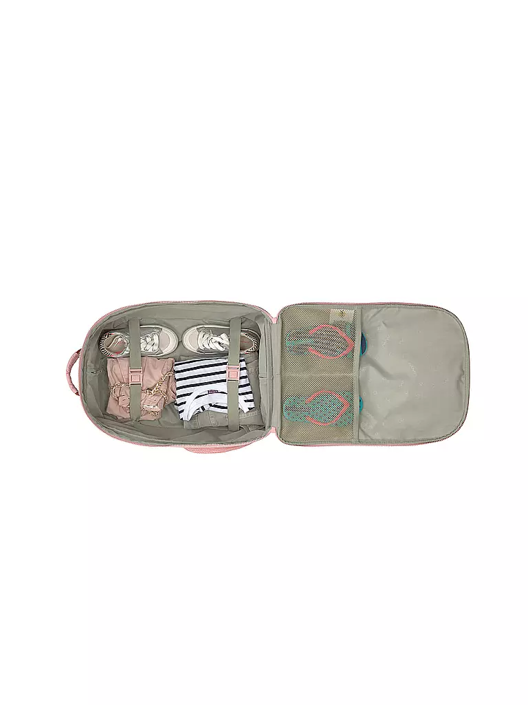 LÄSSIG | Kinderkoffer - Trolley Safari Giraffe | rosa