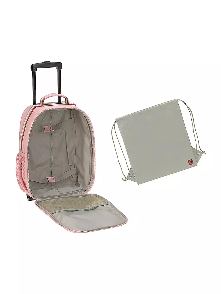 LÄSSIG | Kinderkoffer - Trolley Safari Giraffe | rosa