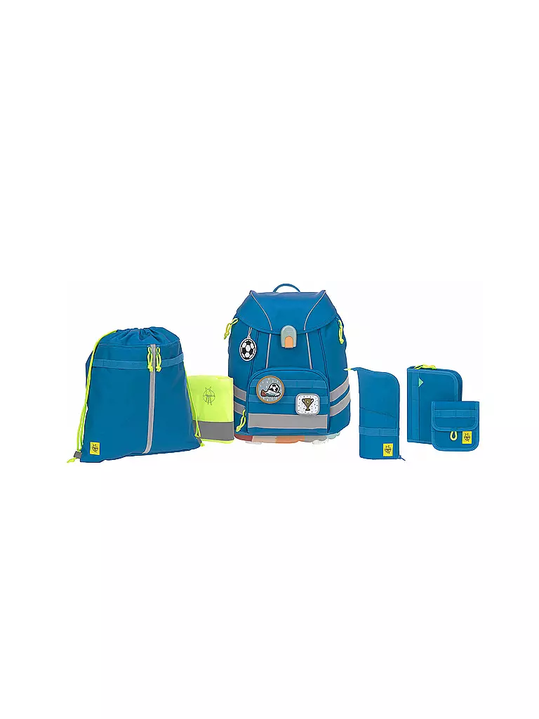 LÄSSIG | Schultaschen Set 7tlg Flexy Unique Blue | blau