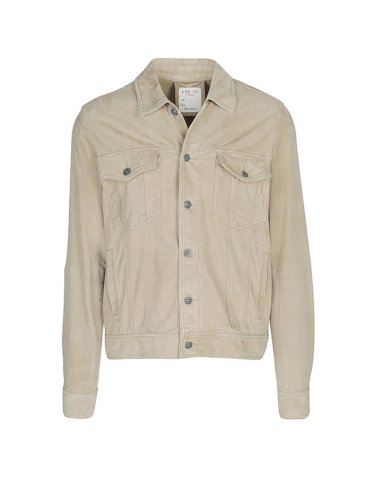 L.B.M.1911 Lederovershirt  beige | 48