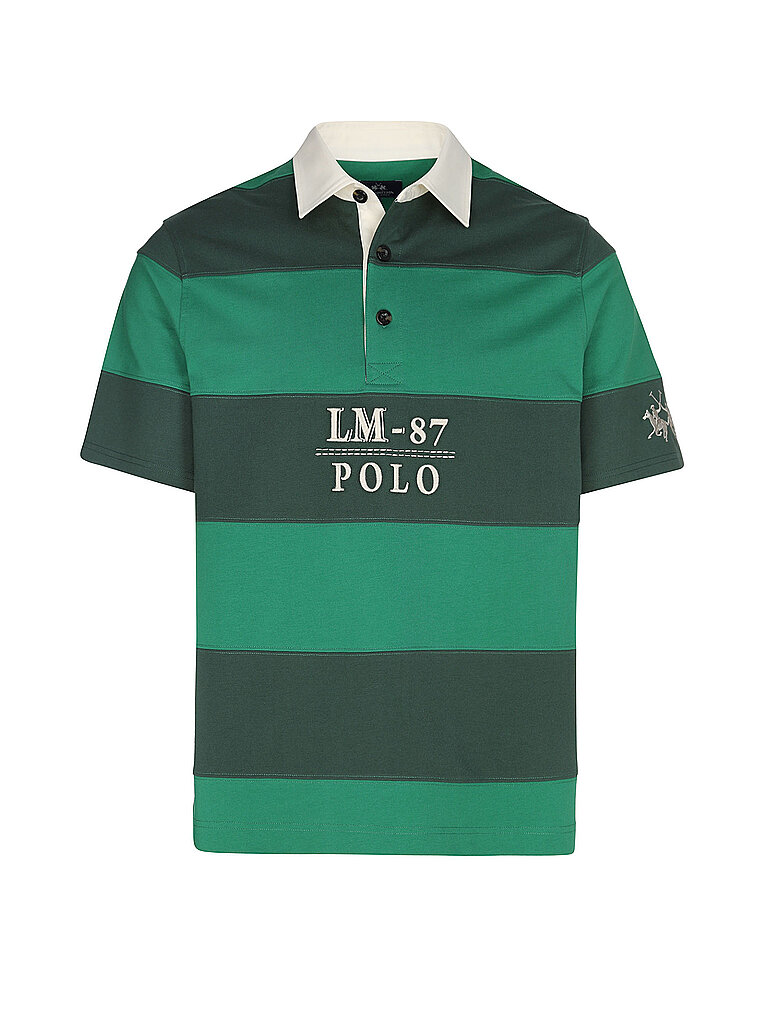 LA MARTINA Poloshirt  dunkelgrün | XXL