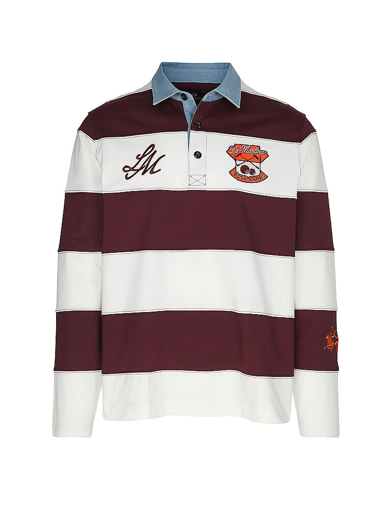 Poloshirt dunkelrot L herren