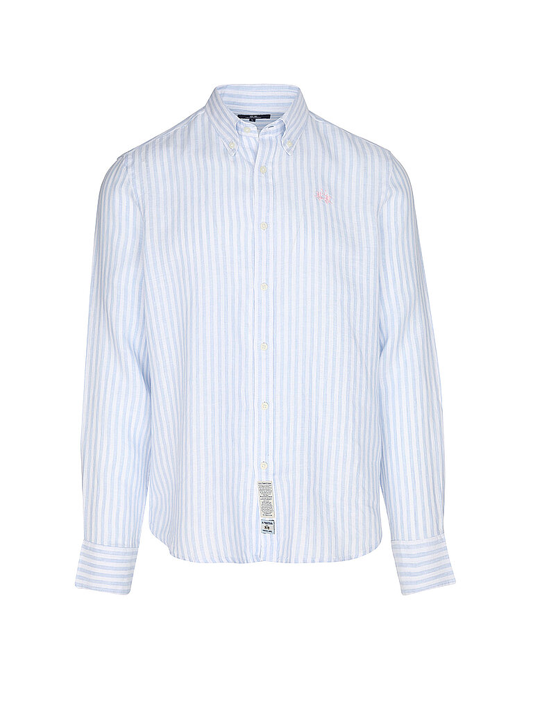 Leinenhemd hellblau XL herren