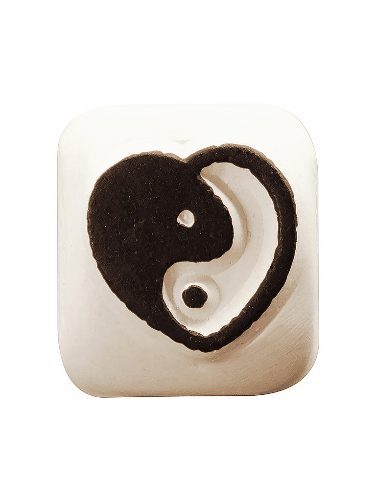 LA DOT | Tattoo Stone Small Yin Yang Heart ( 02 )  | transparent