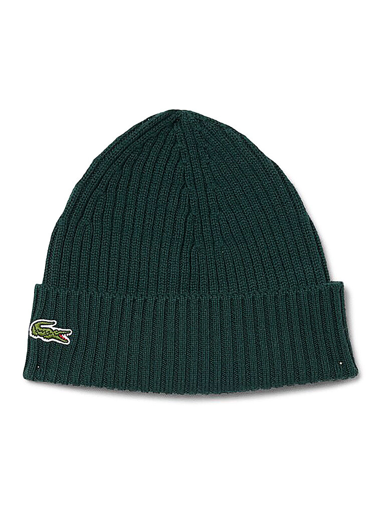LACOSTE Mütze - Beanie dunkelgrün | ONE SIZE