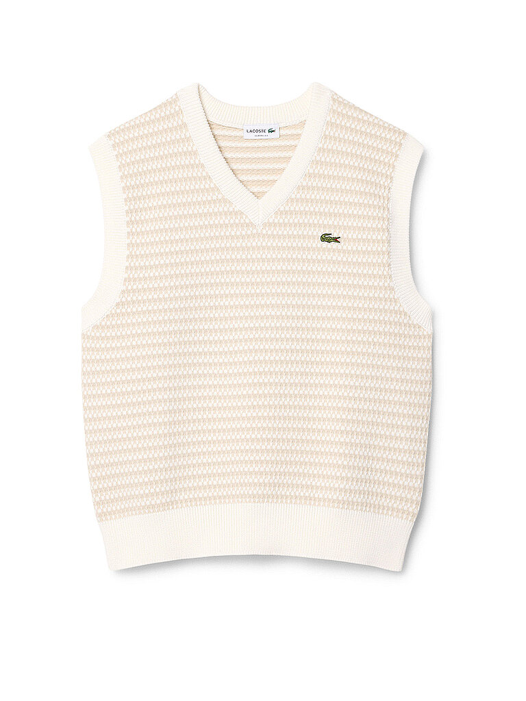 LACOSTE Pullunder  creme | XXL