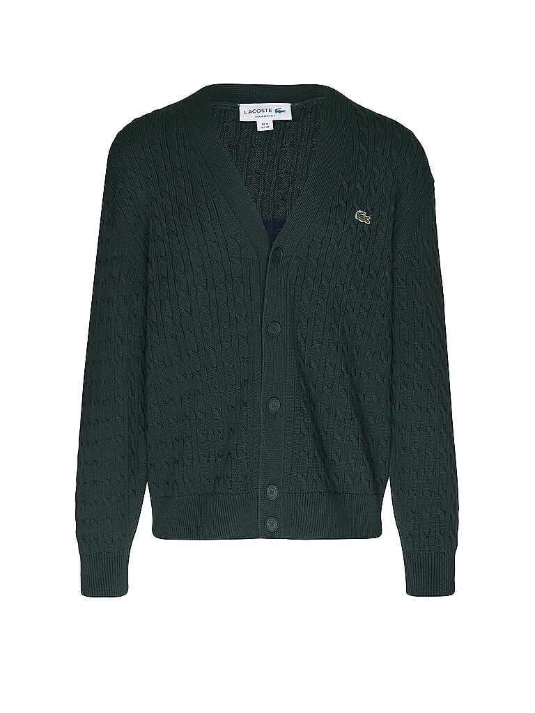 LACOSTE Strickjacke grün | M
