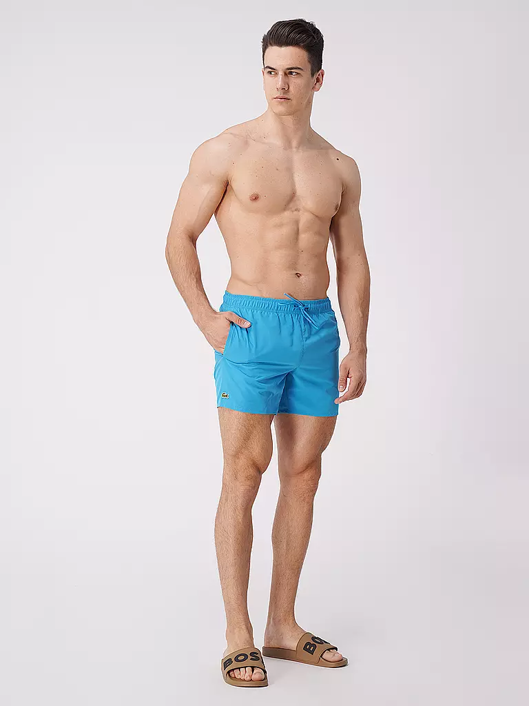 LACOSTE | Badeshorts | blau