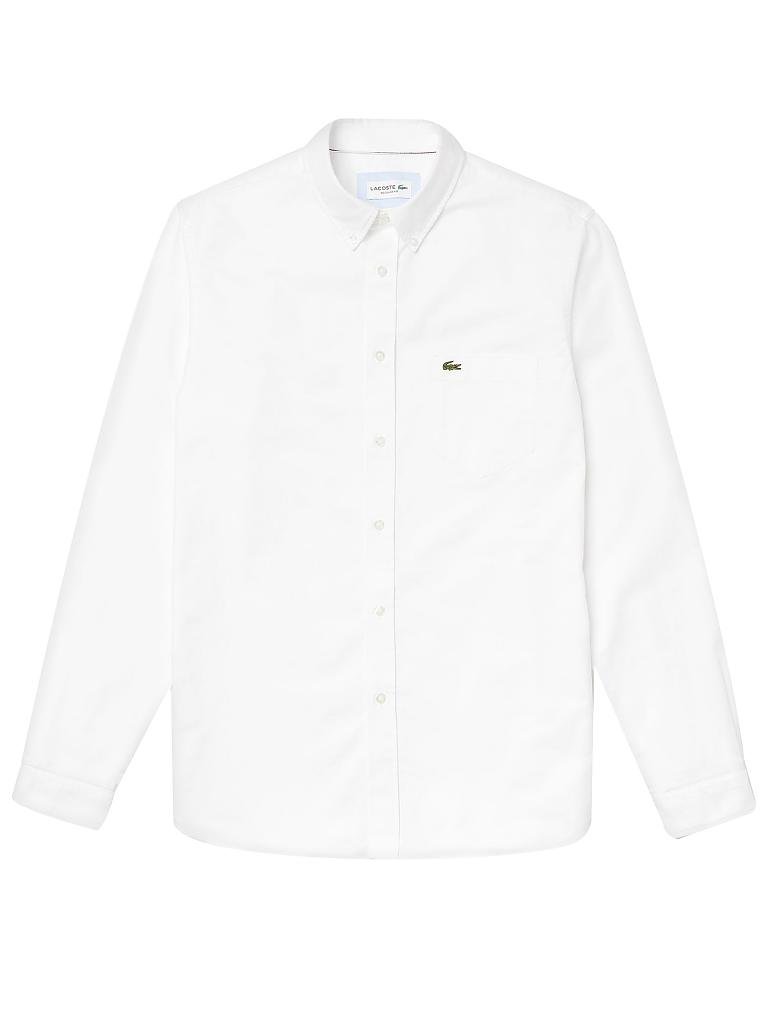 LACOSTE | Hemd Regular Fit  | weiß