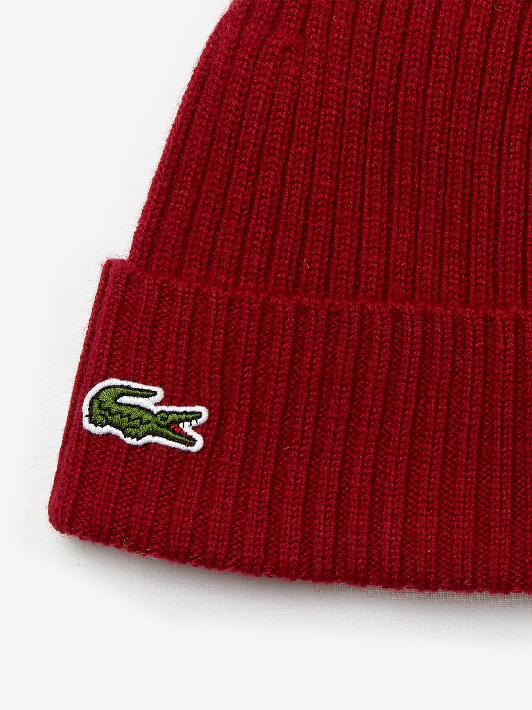 LACOSTE Mütze - Haube rot