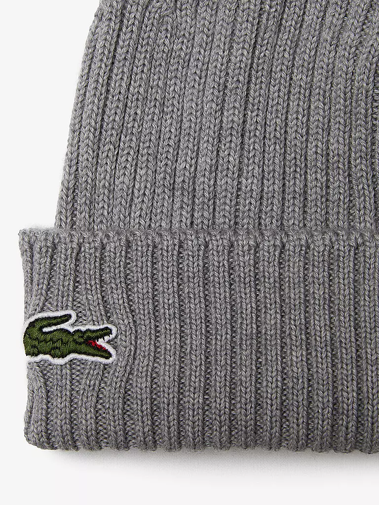 LACOSTE | Mütze - Haube | grau