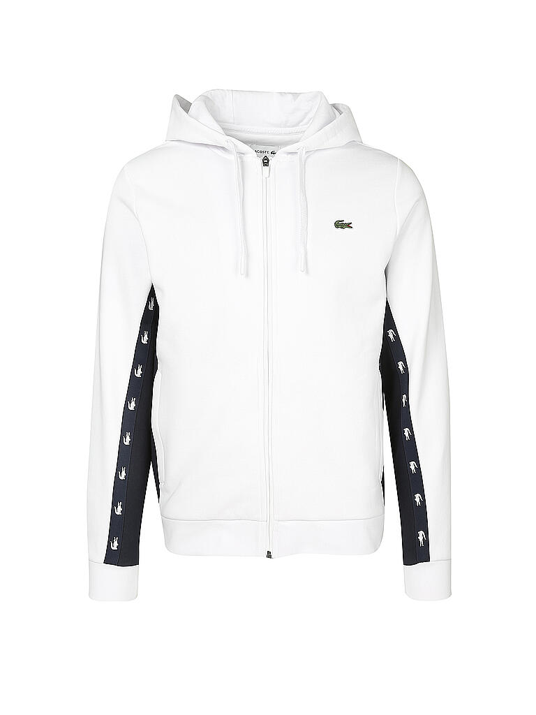 LACOSTE | Sweatjacke  | weiß