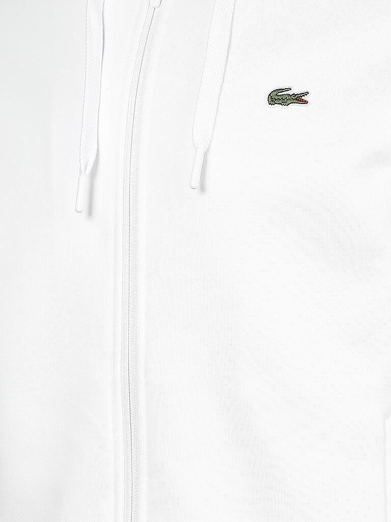 LACOSTE | Sweatjacke  | weiß