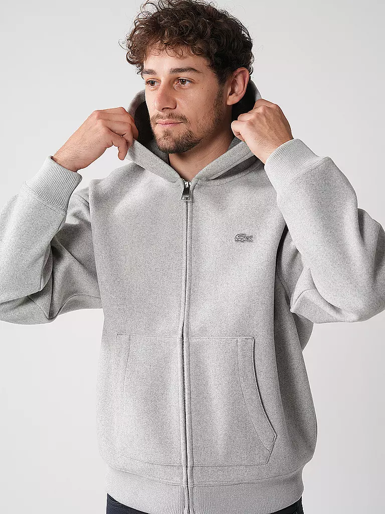 LACOSTE | Sweatjacke  | grau