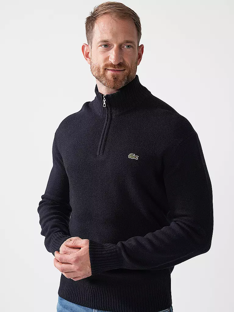 LACOSTE | Troyer Pullover | dunkelblau