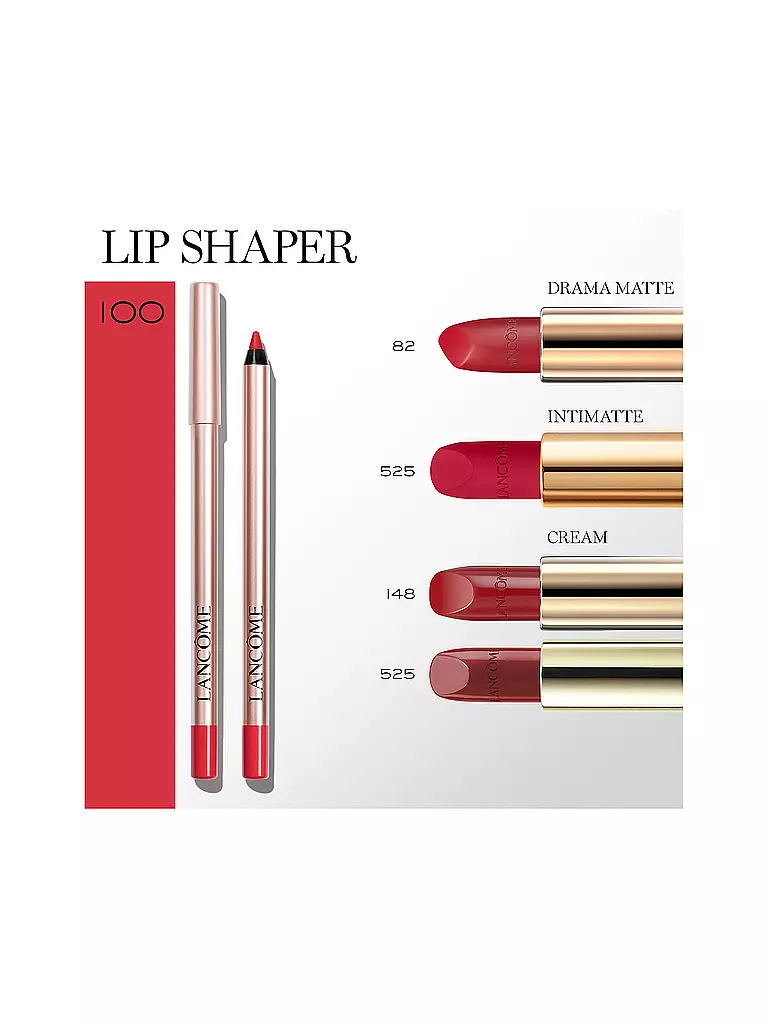LANCÔME | Lippenkonturenstift - Lip Idôle Lip Shaper Creamy Matte Lip Liner (100 Red Now) | hellbraun