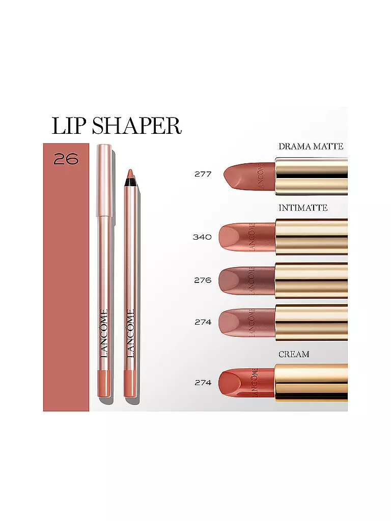 LANCÔME | Lippenkonturenstift - Lip Idôle Lip Shaper Creamy Matte Lip Liner (26 Don't be chai) | dunkelrot