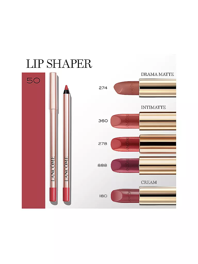 LANCÔME | Lippenkonturenstift - Lip Idôle Lip Shaper Creamy Matte Lip Liner (50 Sheik's Rosy Nude) | hellbraun