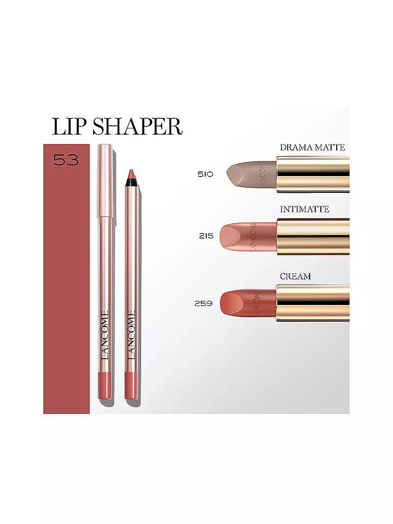 LANCÔME | Lippenkonturenstift - Lip Idôle Lip Shaper Creamy Matte Lip Liner (53 The Tea Is Hot) | hellbraun