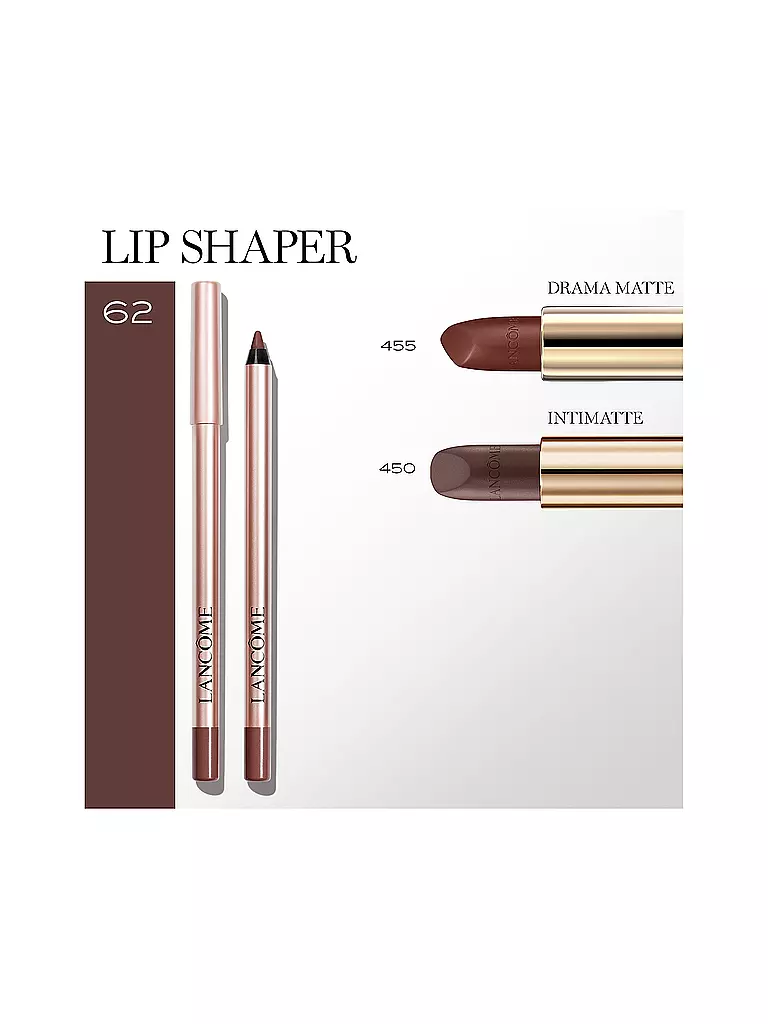 LANCÔME | Lippenkonturenstift - Lip Idôle Lip Shaper Creamy Matte Lip Liner (62 Morning Espresso) | hellbraun