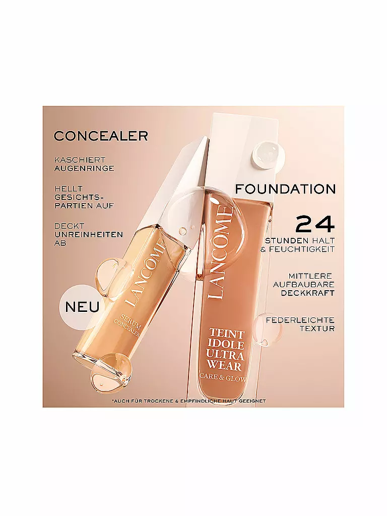 LANCÔME | Teint Idole Ultra Wear Skin-Glow Concealer (425C) | camel