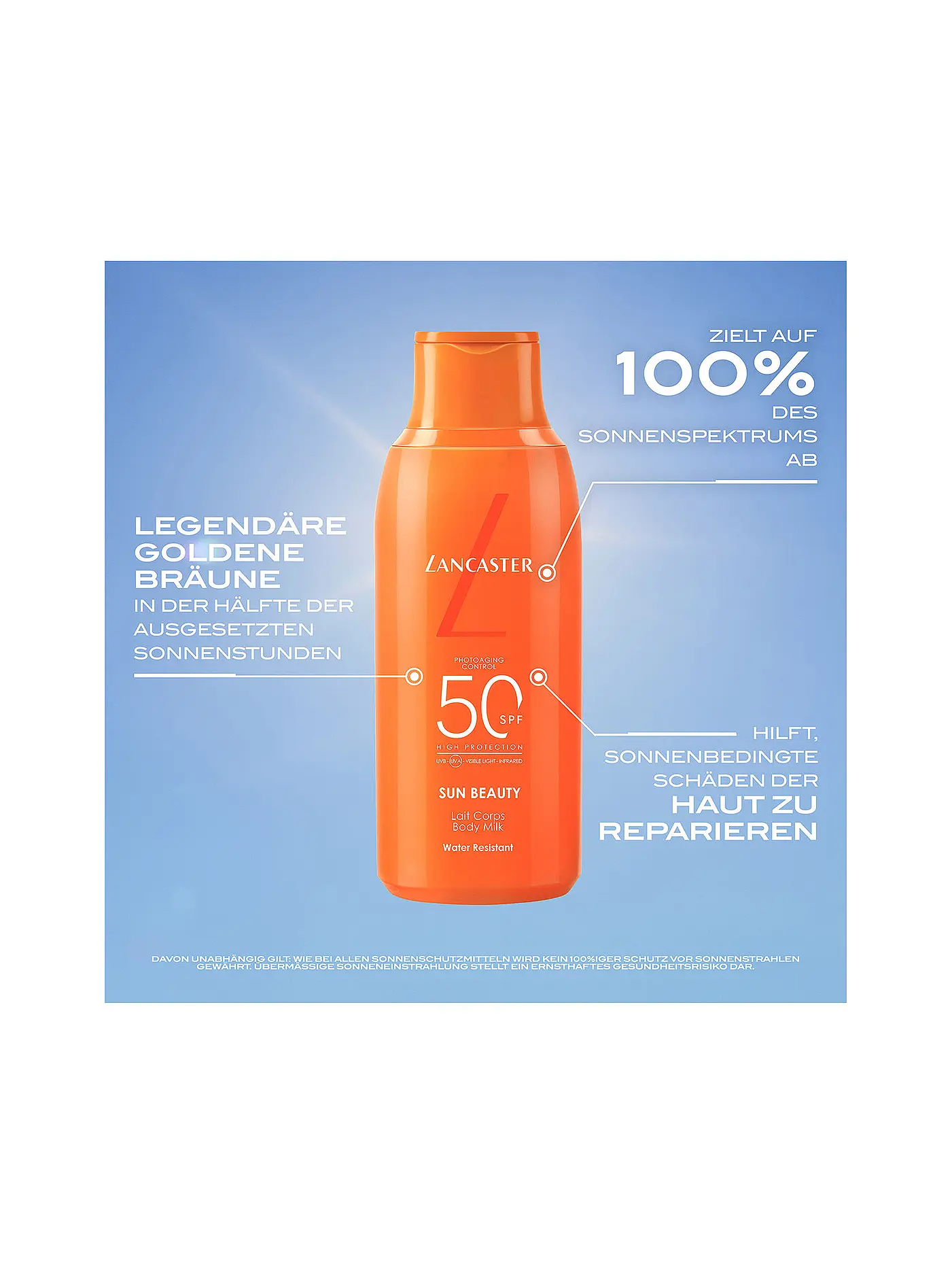LANCASTER | Body Milk SPF50 175ml | keine Farbe