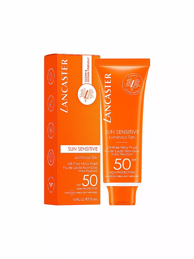 LANCASTER | Clean Sun Sensitive Milky Fluid SPF 50 50ml | keine Farbe