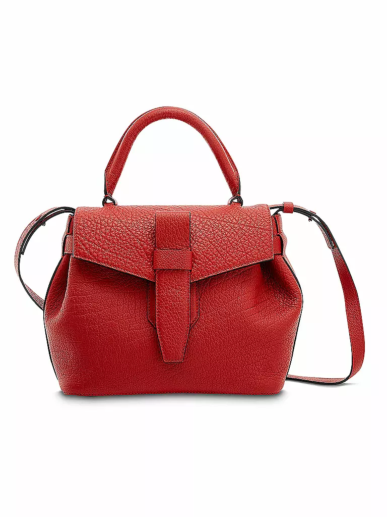 LANCEL | Ledertasche - Henkeltasche CHARLIE | rot