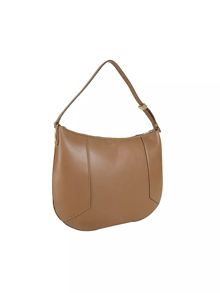 LANCEL | Ledertasche - Hobo Bag ROXANE DE LANCEL | beige