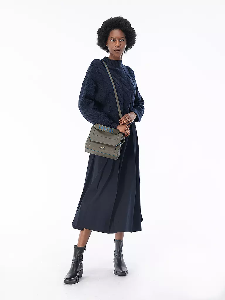 LANCEL | Ledertasche - Umhängetasche NINON DE LANCEL Small | olive