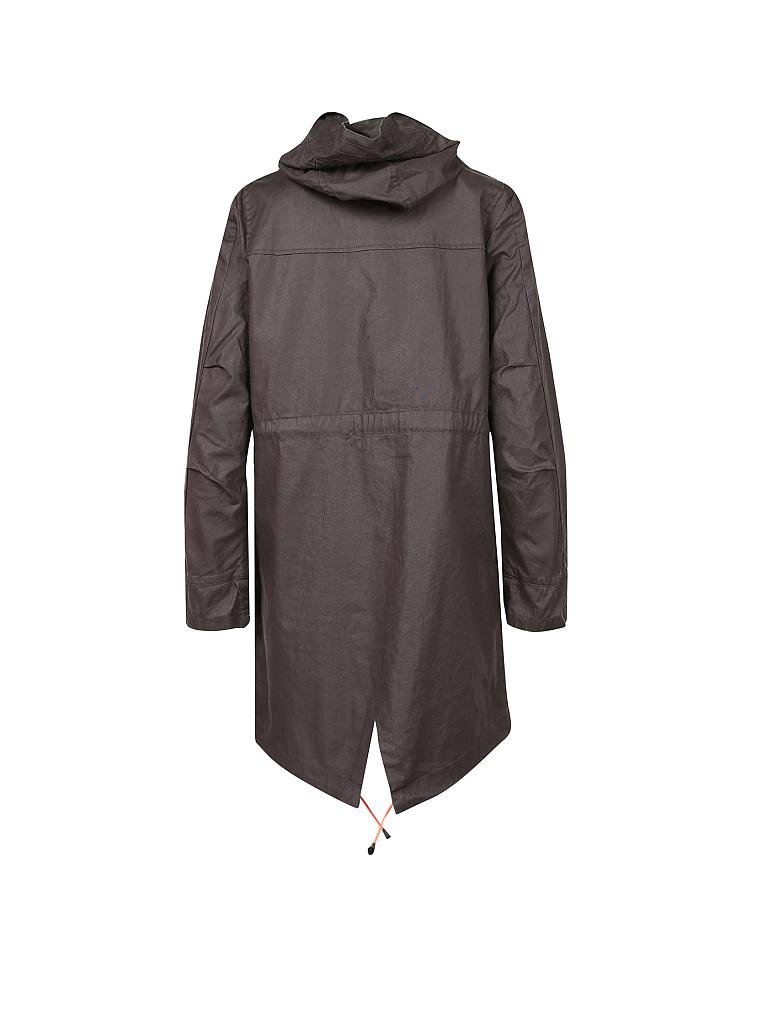 LANGER CHEN | Leinen Parka " Adelaide " | schwarz