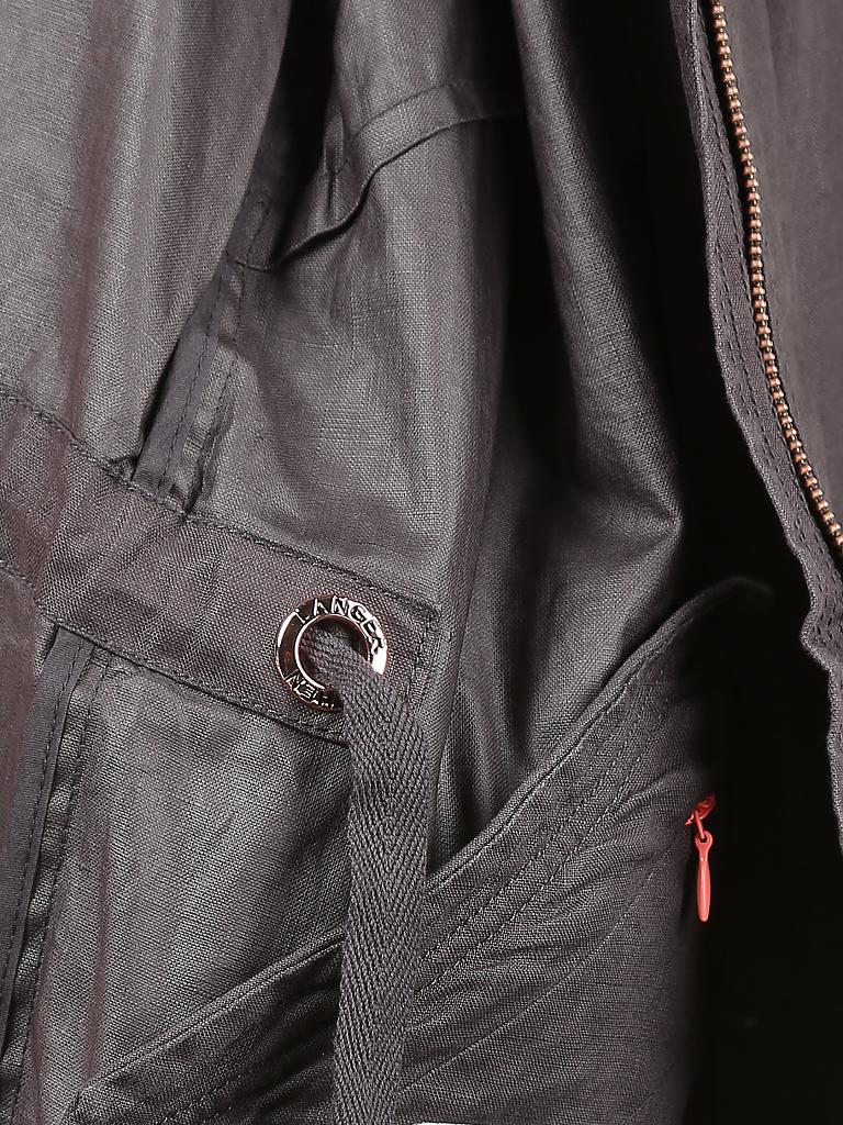 LANGER CHEN | Leinen Parka " Adelaide " | schwarz