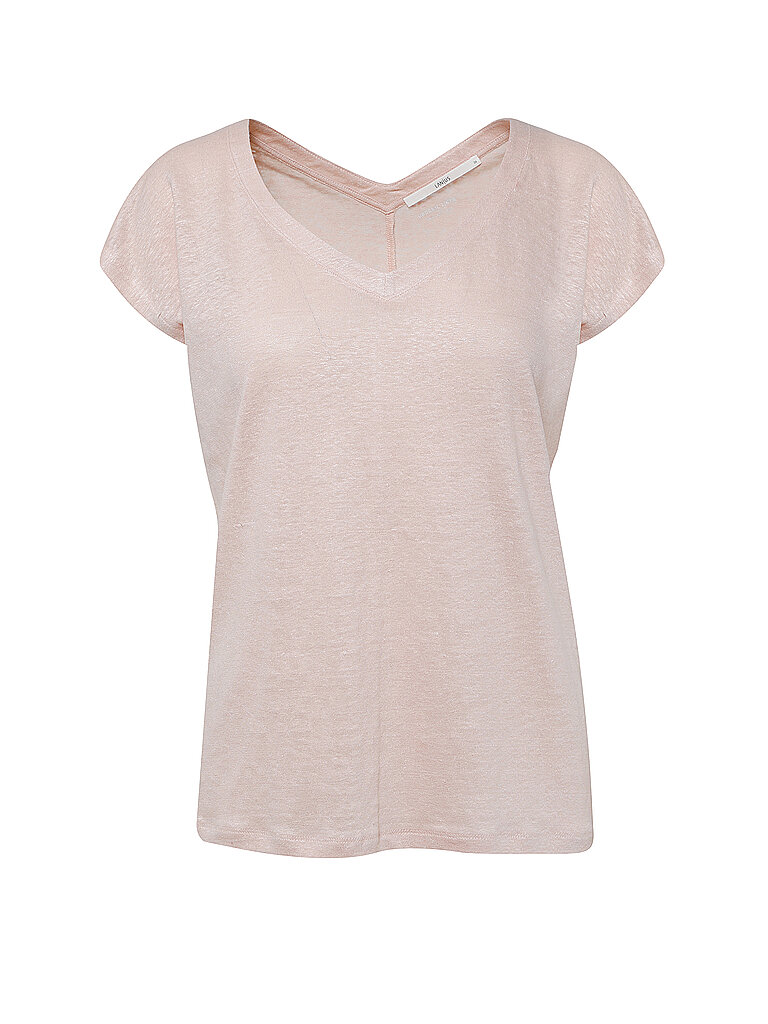 LANIUS Leinen T Shirt rosa | 38