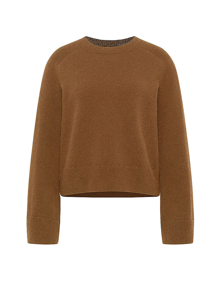 Pullover Cropped Fit camel 38 damen