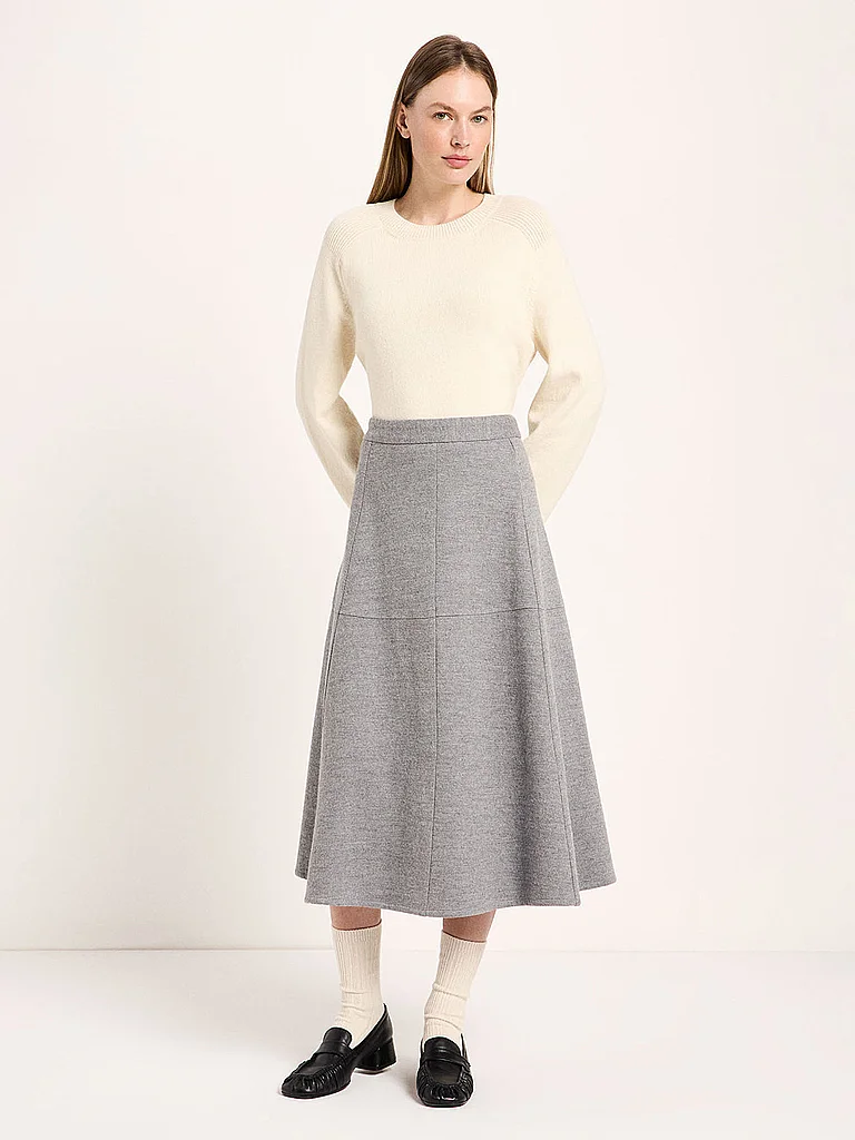 LANIUS Jupe midi gris clair | 36