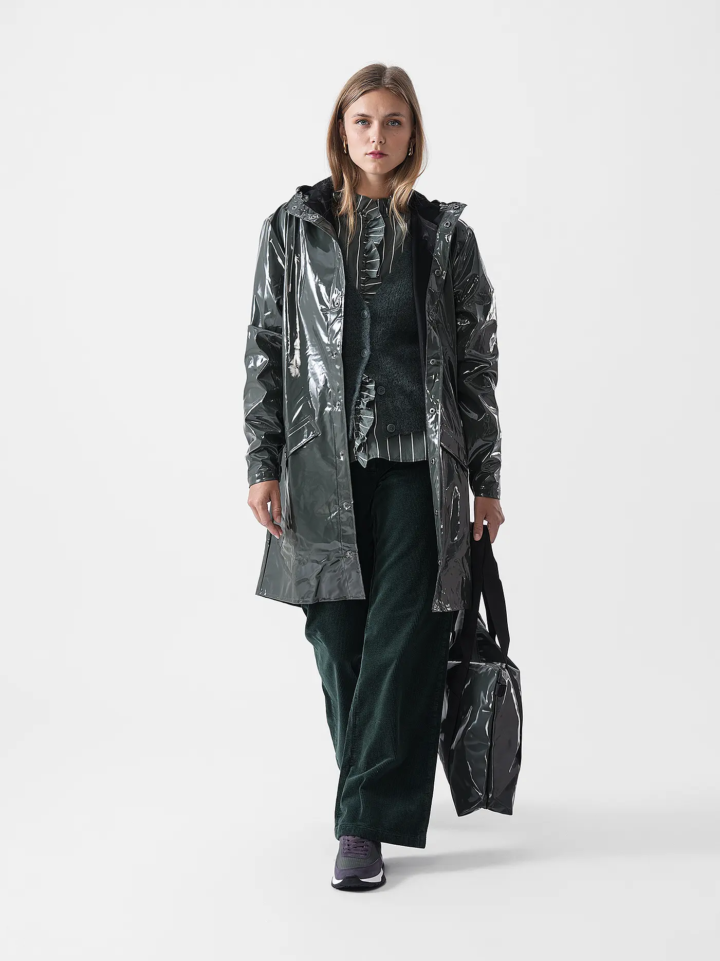 LANIUS | Marlenehose  | dunkelgrün