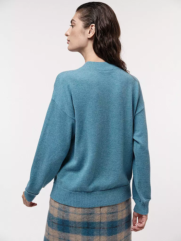 LANIUS | Pullover Boxy Fit | blau