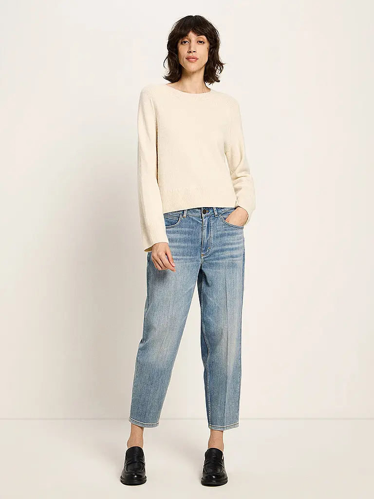 LANIUS | Pullover Cropped Fit | creme