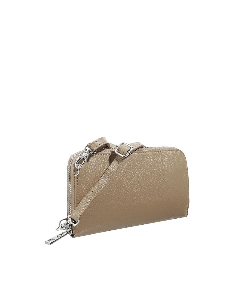 LARA LAUREN | Ledergeldbörse "City" | beige