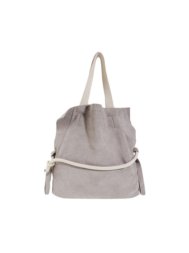 LARA LAUREN | Ledertasche - Shopper | beige