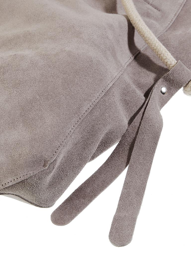 LARA LAUREN | Ledertasche - Shopper | beige