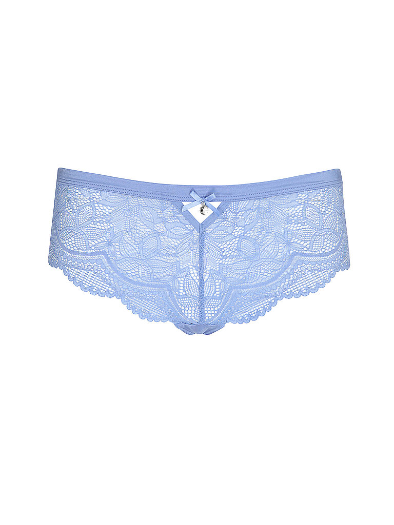 Panty NUANCE "Vivianna", Damen, Gr. 36/38, kornblumenblau, Microfaser, Obermaterial: 85% Polyamid, 15% Elasthan, körpernah, Unterhosen Panty, rundherum aus transparenter Spitze 2