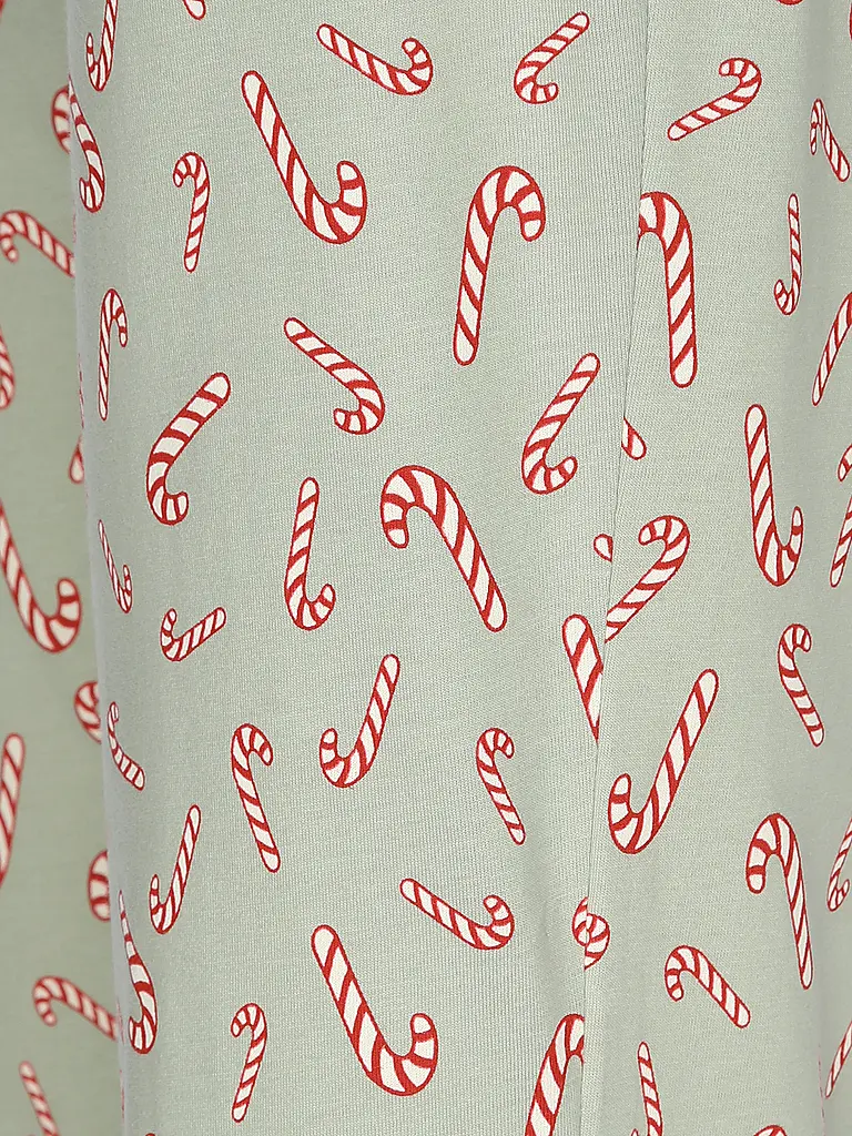 LASCANA | Pyjama LAS XMAS | Hellgrün