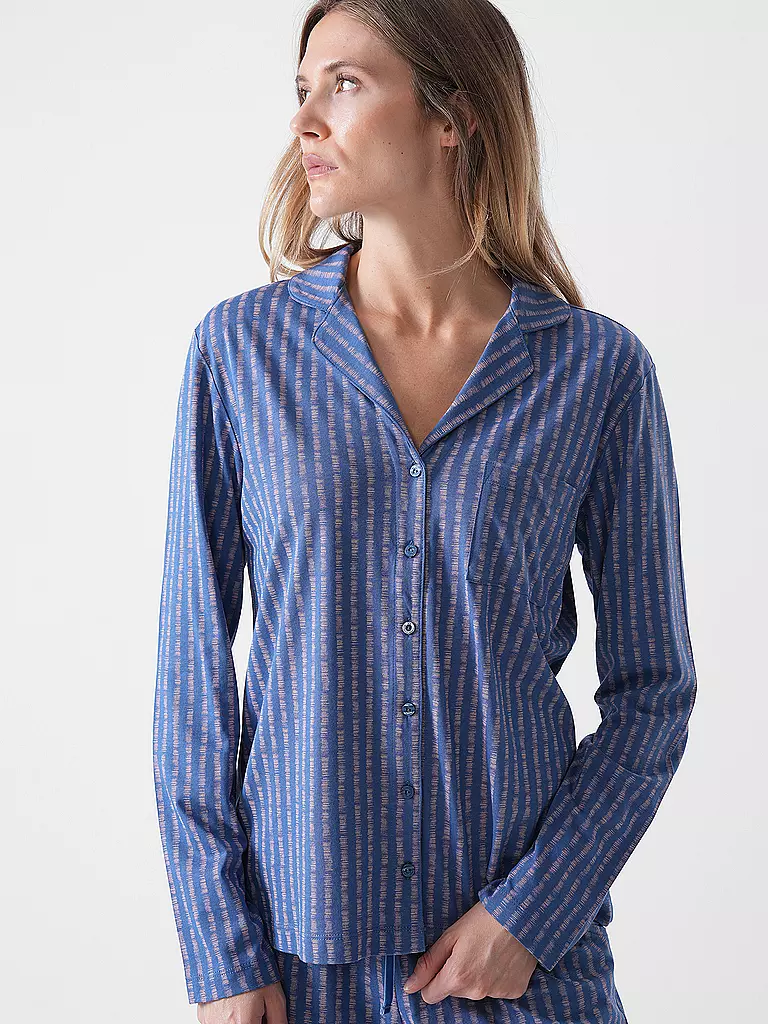 LASCANA | Pyjamaoberteil VIVANCE DREAMS | blau