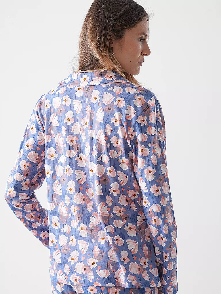 LASCANA | Pyjamaoberteil VIVANCE DREAMS | blau