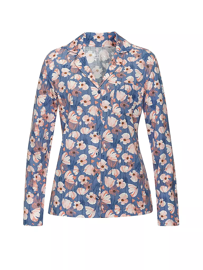 LASCANA | Pyjamaoberteil VIVANCE DREAMS | blau
