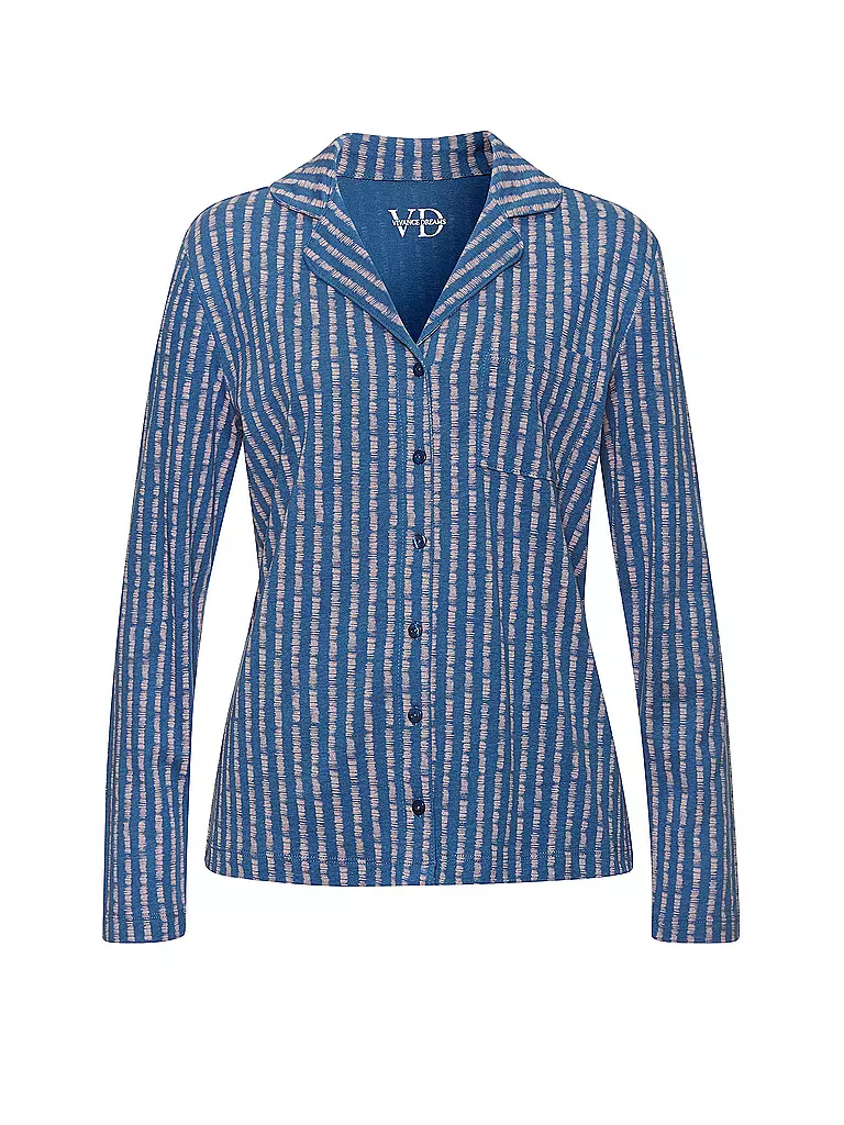 LASCANA | Pyjamaoberteil VIVANCE DREAMS | blau