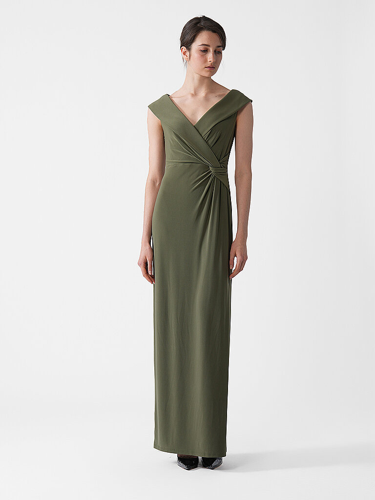 LAUREN RALPH LAUREN Abendkleid LEONIDAS olive