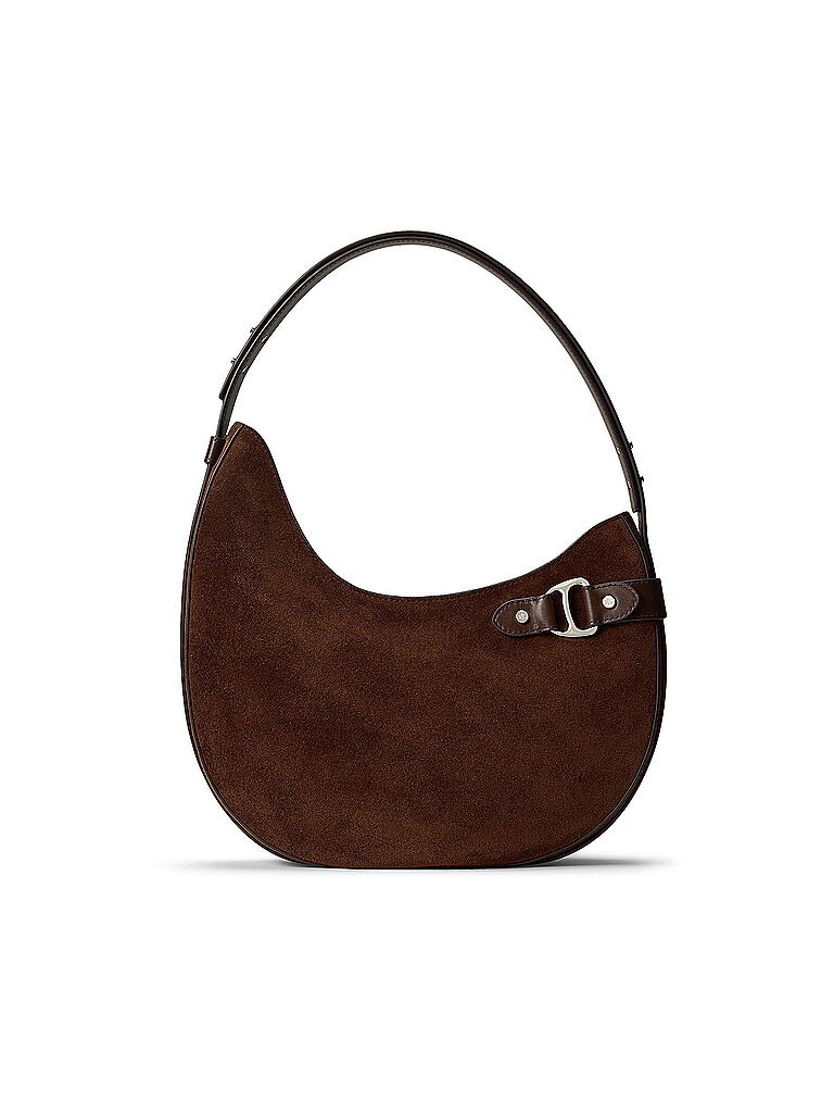 LAUREN RALPH LAUREN Ledertasche - Hobo Bag TASHA Large braun