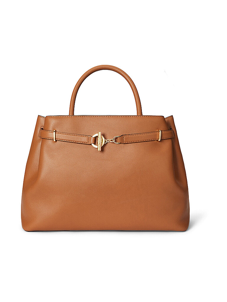 LAUREN RALPH LAUREN Ledertasche - Henkeltasche BLAIKE Large camel